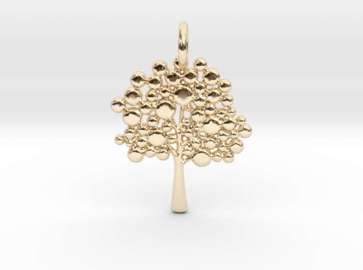 Tree Pendant 3d printed