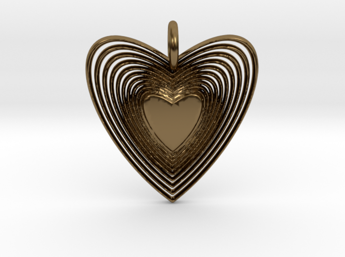 Pendant of Heart (No.2) 3d printed