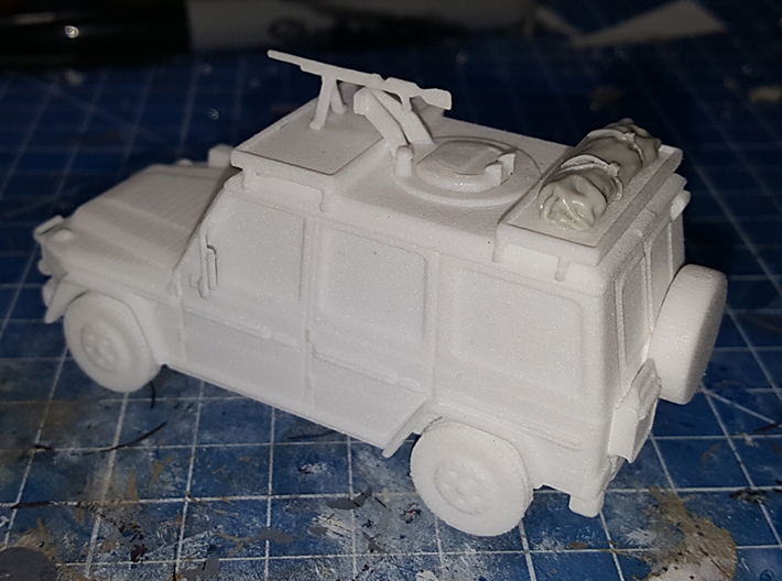 Canadian Army G-Wagen 1:50 3d printed Actual model, resin tarp on top not included.