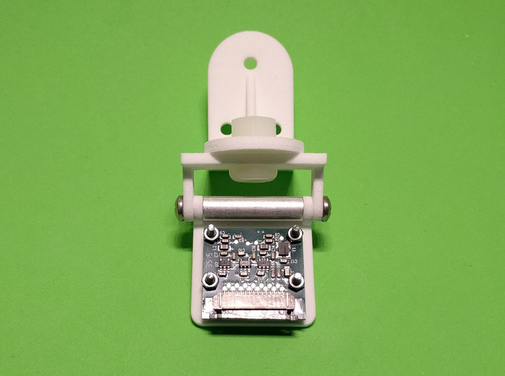 Rotating Bracket Adapter 3d printed complete Raspberry Pi Camera mounting solution (view from rear)