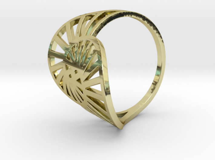 Nautilus Ring Size 6 3d printed