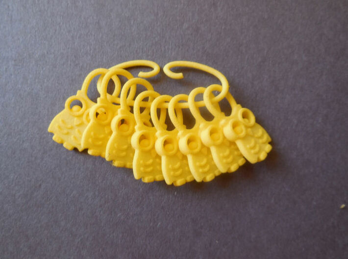 Hedwig - Stitch Markers for Knitting 3d printed 