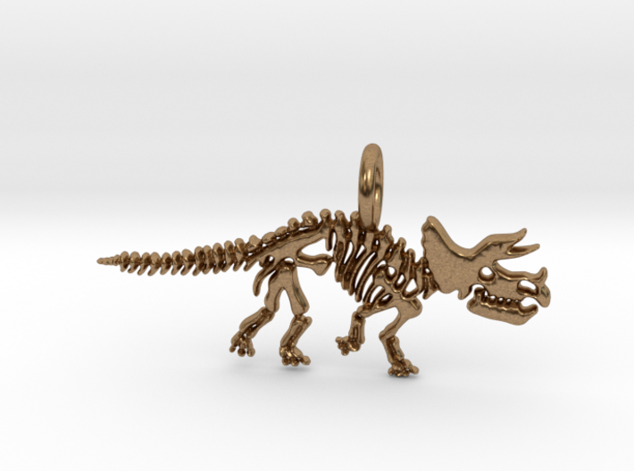 Triceratops Skeleton Pendant 3d printed Triceratops Skeleton Pendant (different materials have different prices)
