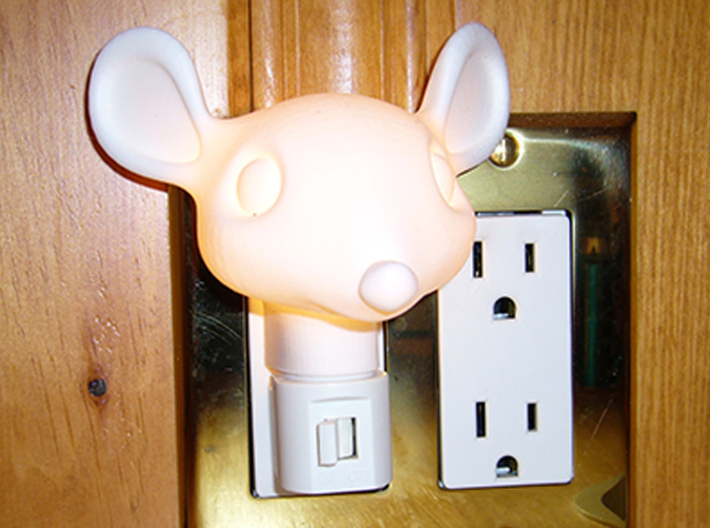 Mouse Night Light 3d printed mouse head night light