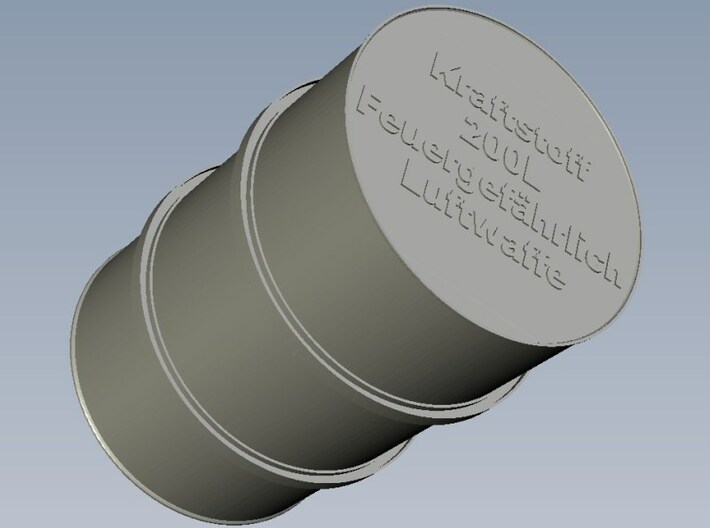 1/18 scale WWII Luftwaffe 200 lt fuel drums A x 3 3d printed 