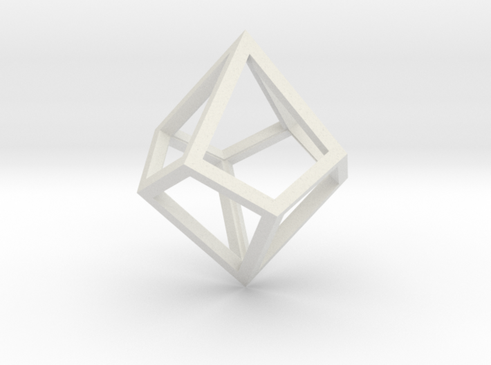 Square Trapezohedron Frame 3d printed