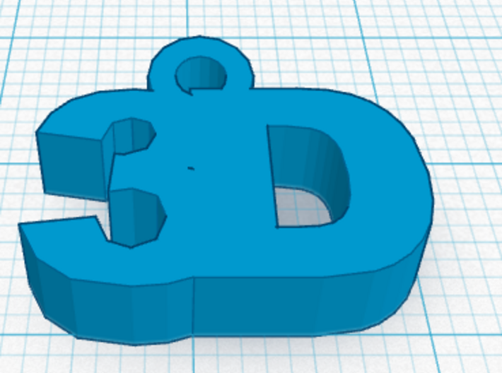 3D Key Fob 3d printed A rendering of the design