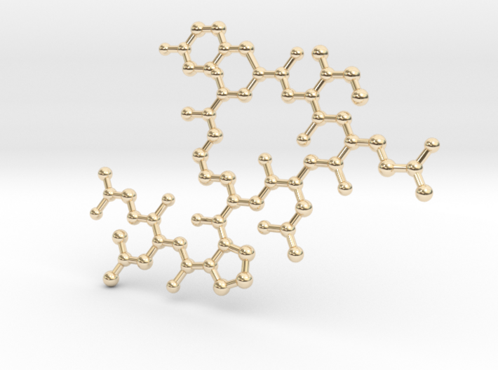 Oxytocin (2D model) 3d printed