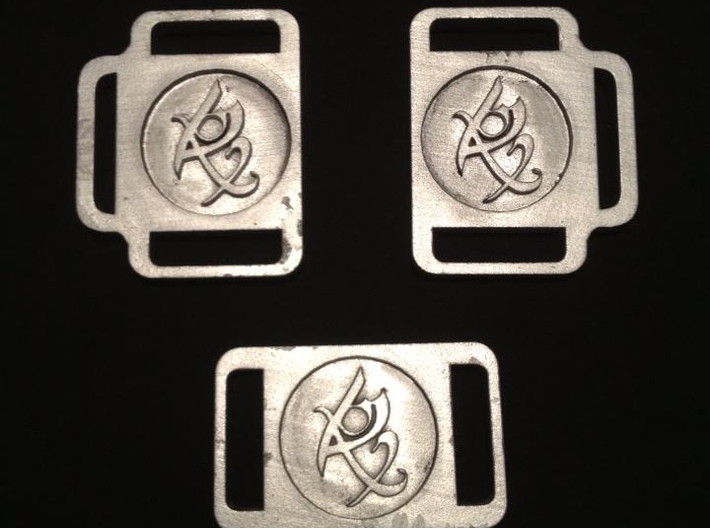 TMI Fearless Rune Buckle 3d printed After Painting