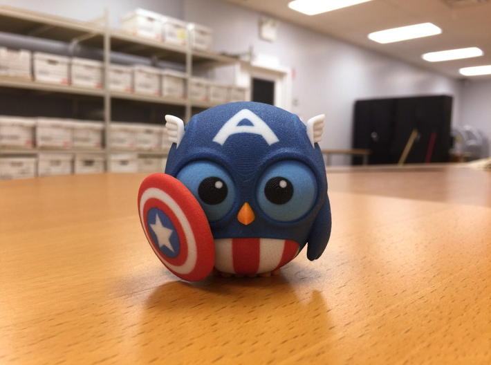 Captain Owl 3d printed