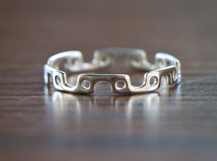 Alternating Links - Ring 3d printed 