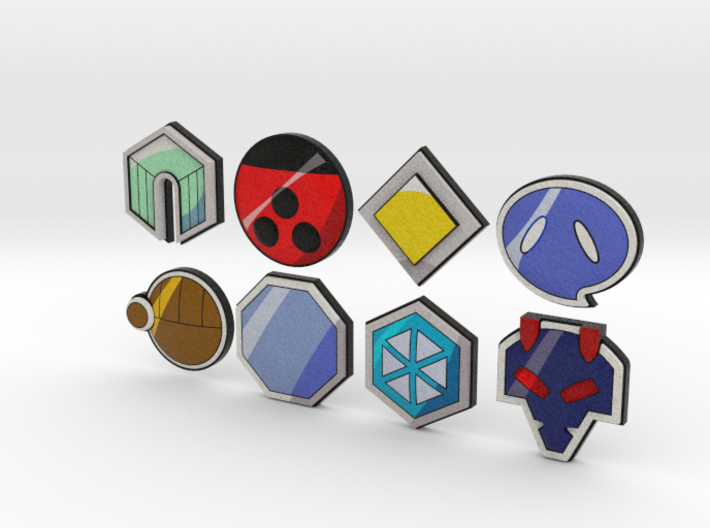 Pokemon Badges (Johto League) 3d printed