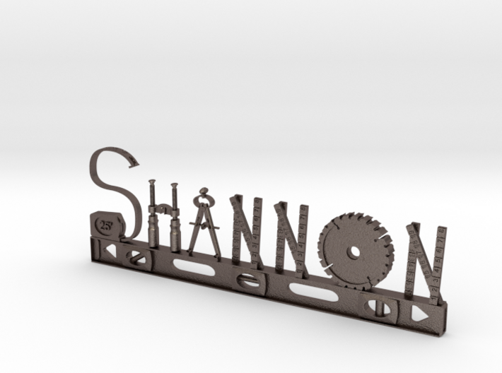 Shannon Nametag 3d printed