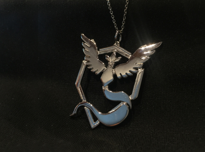 Team Mystic Pendant - Pokemon Go - Articuno 3d printed Chain not included