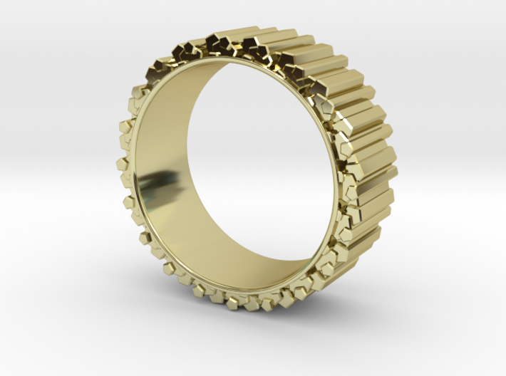 Crystal Ring - ring size ca 2 3d printed