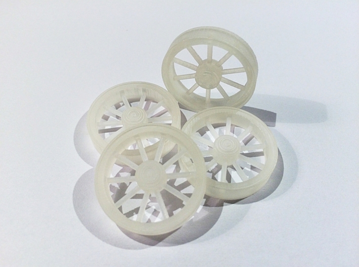 Trolley Wheels (1:32) 3d printed Kit comes with 4 wheels