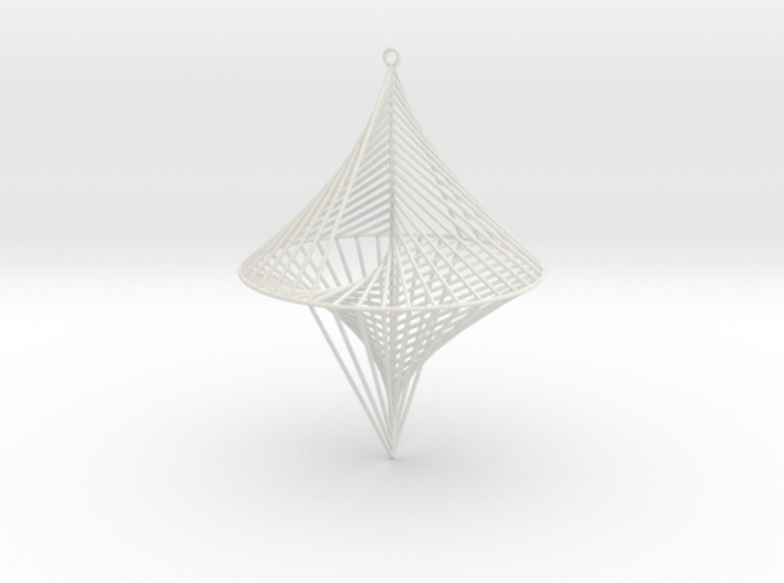 String Sculptures Pendant - Straight Line Curve 3d printed