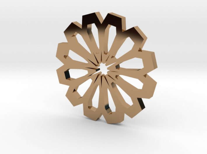 Sun-centered pendant 3d printed