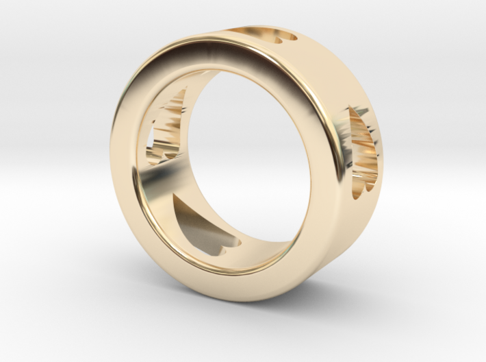 LOVE RING Size-5 3d printed