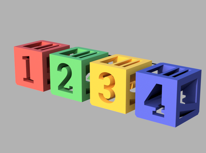 Photogrammatic Assembled Cube Sprue 3d printed 
