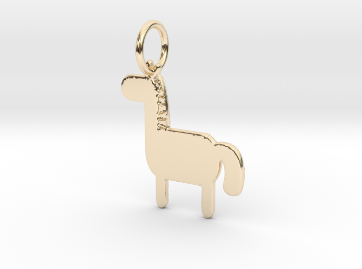 Horse Keychain 3d printed