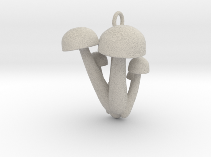 Bunapi Life-Size Mushroom Charm / Pendant 3d printed