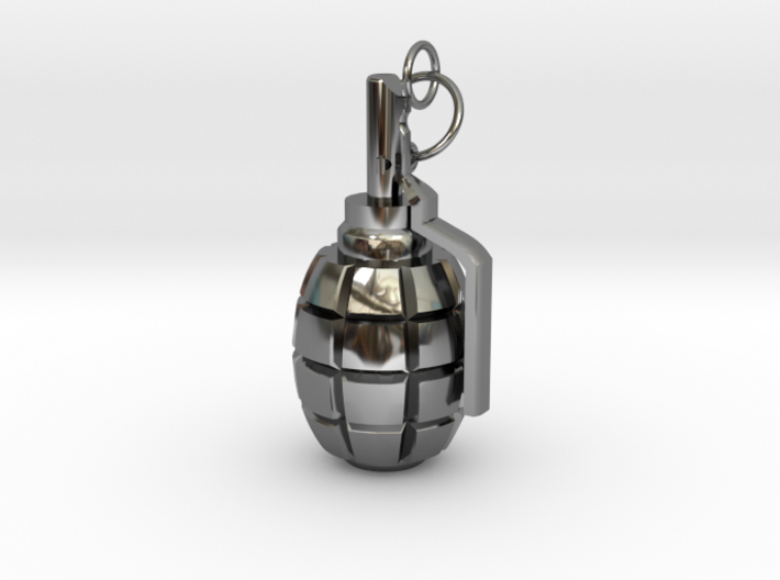 F1 granade pendant 3d printed