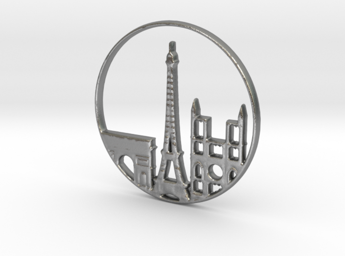 Paris Pendant 3d printed Paris Pendant (different materials have different prices)