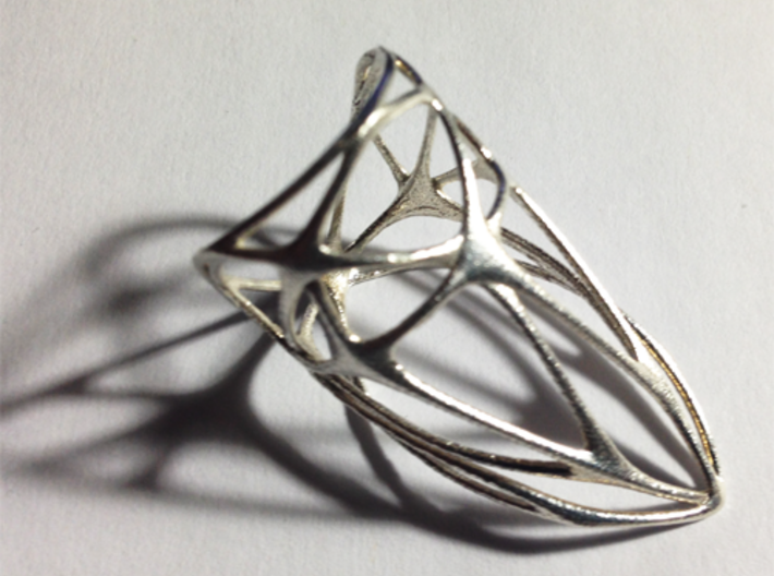 Diamond Ring (sz 5) 3d printed