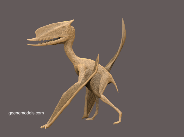 Dinosaur Dsungaripterus 14 cm long walking 3d printed