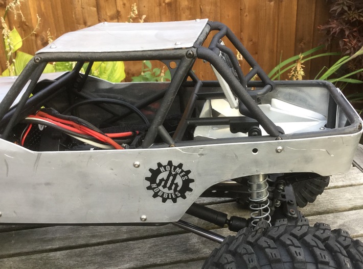 Axial Wraith 'Fastback'  conversion (for radiator) 3d printed axial wraith fastback tube frame
