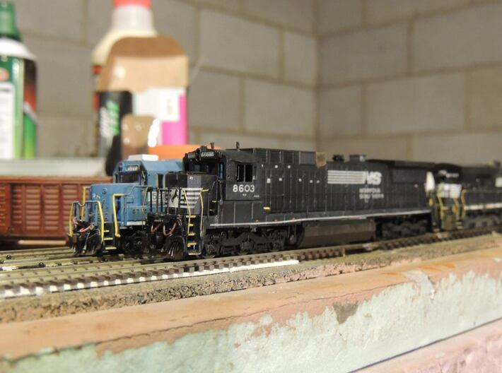 N Scale NS C39-8 With Nose Plate 3d printed