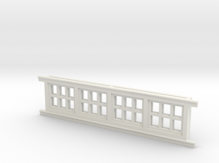 Red Barn Window Section 2x3 White 3d printed