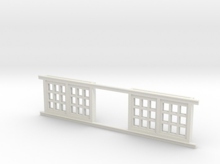Red Barn Window Section 3x3 Special White 3d printed