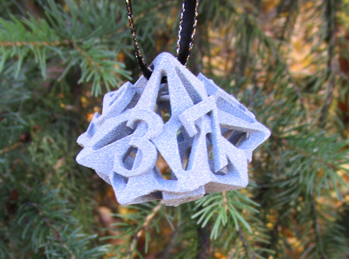 Pinwheel d10 Ornament 3d printed
