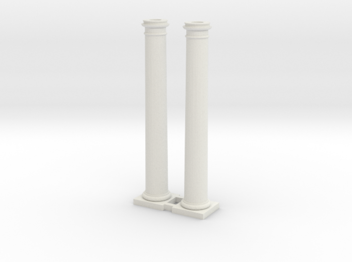 Doric Column 4500mm high X 2 at 1:76 Scale 3d printed