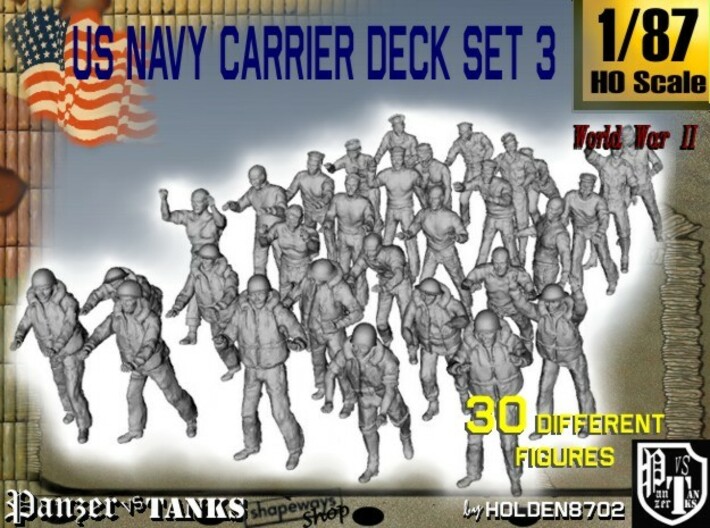 1/87 US Navy Carrier Deck Set 3 3d printed
