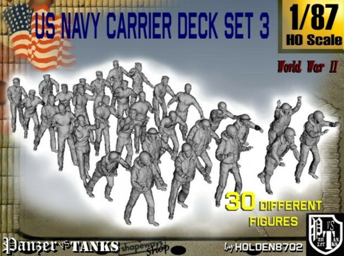 1/87 US Navy Carrier Deck Set 3 3d printed 