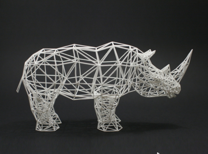 Digital Safari- Rhino (Large) 3d printed 