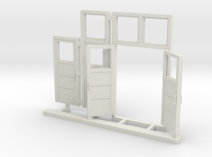 Red Barn Door Group_White - 72;1 Scale 3d printed