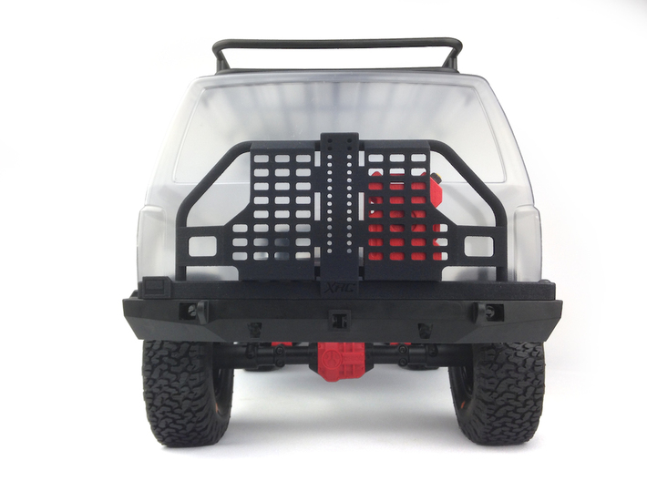 AC10001 Smittybilt XRC Atlas Tire Carrier 3d printed Shown fitted with two 2 Gallon RotopaX (sold separately)