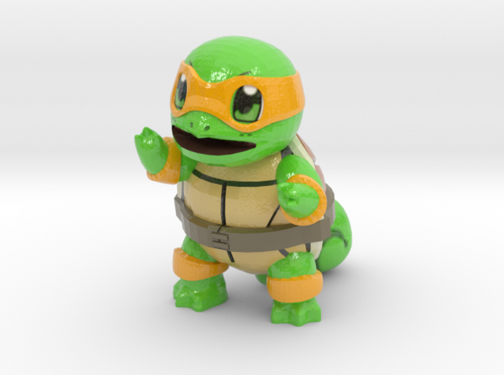 Ninja Squirtle, Mikey 3d printed 