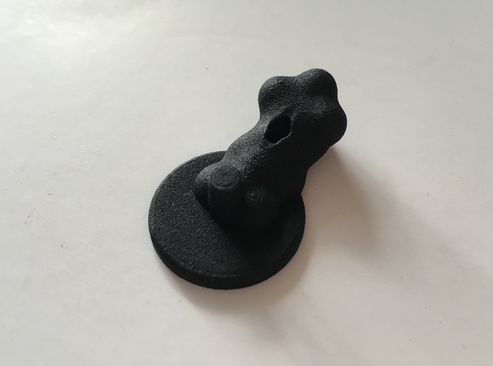 Base - Smoke 3d printed Smoke base in black unpolished material