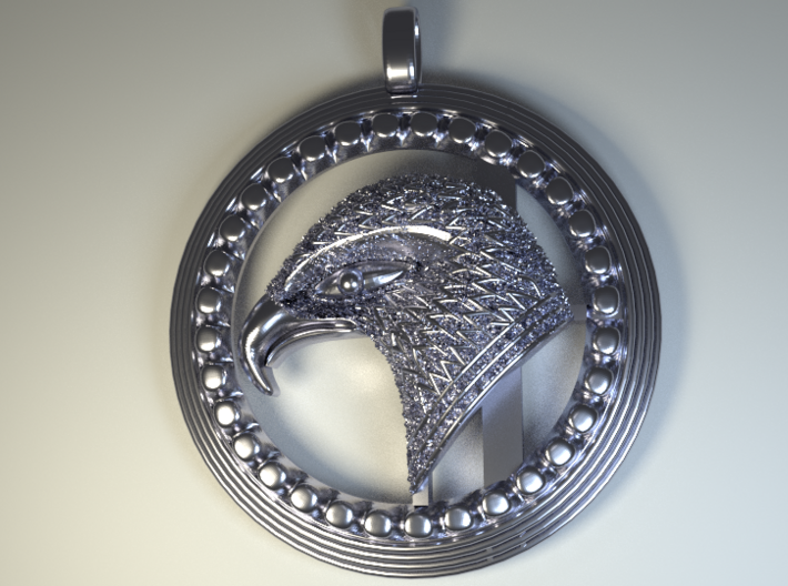 Eagle . The Thunder Bird. 3d printed Silver Thunderbird spirit