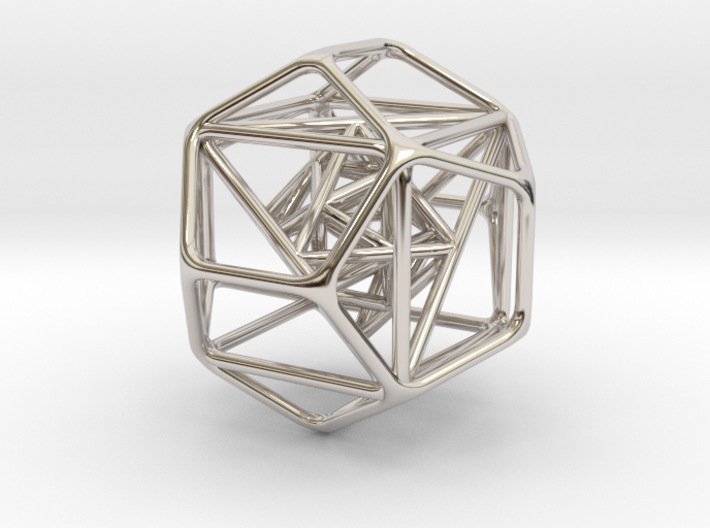 Nested Platonic Solids 1.4&quot; 3d printed