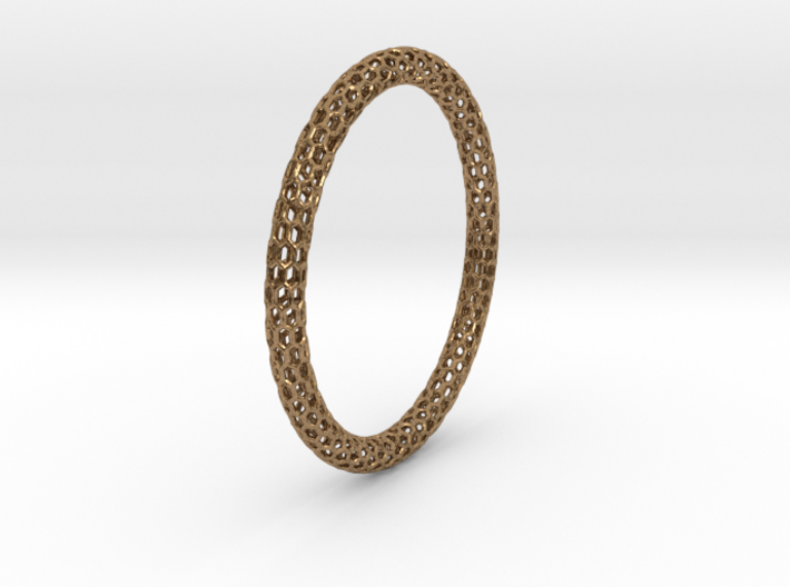 Hex Ring Bangle 3d printed