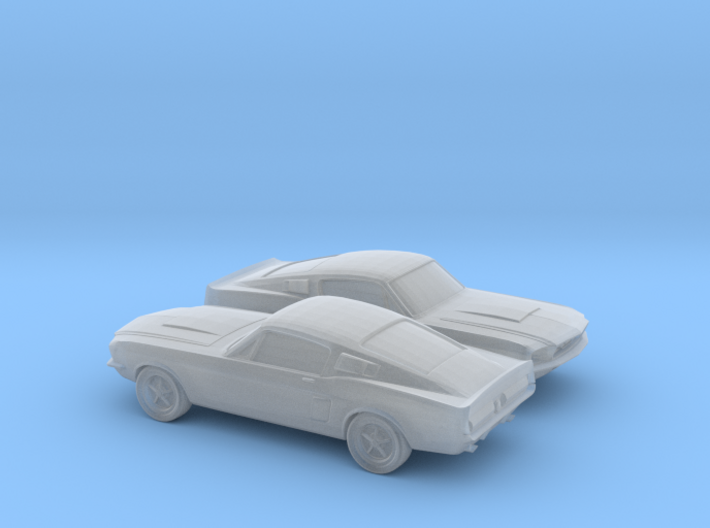 1/160 2X 1966 Ford Mustang 3d printed