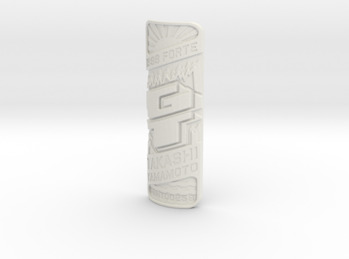 CAD design only. Bicycle badge (straight tube) 3d printed