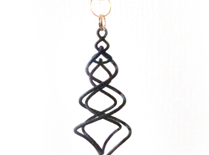 Earring_Spiral_Ito 3d printed