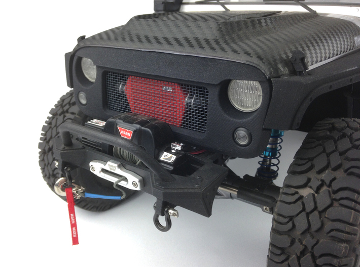 RS10001 Ripp Intercooler JK - RED 3d printed Part shown painted and installed. Grill and vehicle sold separately.